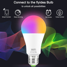 將圖片載入圖庫檢視器 Siri Voice Control 15W RGB Smart Light Bulb Dimmable E27 B22 WiFi LED Magic Lamp AC 110V 220V Work with Alexa Google Home
