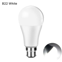 將圖片載入圖庫檢視器 15W WiFi Smart LED Light Bulb E27 B22 Ampoule LED Intelligent Dimmable Night Lamp Apply to alexa google Home Assistant Echo
