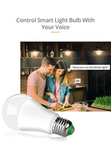 โหลดรูปภาพลงในเครื่องมือใช้ดูของ Gallery 15W WiFi Smart LED Light Bulb E27 B22 Ampoule LED Intelligent Dimmable Night Lamp Apply to alexa google Home Assistant Echo
