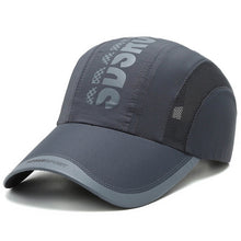 โหลดรูปภาพลงในเครื่องมือใช้ดูของ Gallery Summer Breathable Ultra-Thin Quick Drying Women Men&#39;s Baseball Cap Outdoor Sports Mountaineering  Cycling Fishing Truck Hat A150
