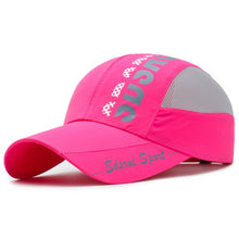 โหลดรูปภาพลงในเครื่องมือใช้ดูของ Gallery Summer Breathable Ultra-Thin Quick Drying Women Men&#39;s Baseball Cap Outdoor Sports Mountaineering  Cycling Fishing Truck Hat A150
