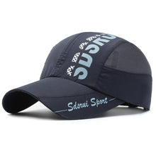 โหลดรูปภาพลงในเครื่องมือใช้ดูของ Gallery Summer Breathable Ultra-Thin Quick Drying Women Men&#39;s Baseball Cap Outdoor Sports Mountaineering  Cycling Fishing Truck Hat A150
