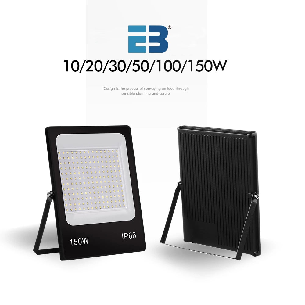 New Ultra-thin Led Flood Light 10W 20W 30W 50W 100W 150W 220V Led Spotlight Outdoor Street Lamp Waterproof Led Chip Reflector