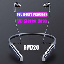 Load image into Gallery viewer, TWS 100 hours Wireless Earphone Bluetooth Magnetic Neckband Headphone IPX5 Waterproof Sport Headset Noise Cancelling Micophone
