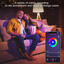 Load image into Gallery viewer, 15W WiFi Smart Light Bulb,B22/E27 LED RGB Lamp,Work with Alexa/Google Home 85-265V RGB+White Dimmable Timer Function Bulb
