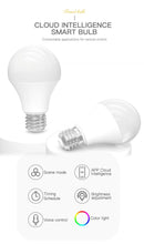 將圖片載入圖庫檢視器 15W WiFi Smart Light Bulb,B22/E27 LED RGB Lamp,Work with Alexa/Google Home 85-265V RGB+White Dimmable Timer Function Bulb
