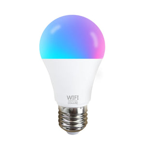 15W WiFi Smart Light Bulb,B22/E27 LED RGB Lamp,Work with Alexa/Google Home 85-265V RGB+White Dimmable Timer Function Bulb