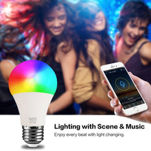 將圖片載入圖庫檢視器 15W WiFi Smart Light Bulb B22 E27 110/220V LED RGB Lamp Work With Alexa Amazon Google Home Dimmable Voice Control Smart Home
