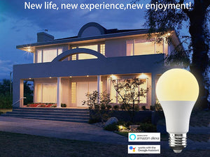 E27B22 15W WiFi Smart Light Bulb LED RGB Lamp Work With Alexa/Google Home 220/110V RGB+White Dimmable Timer Bulb Voice Control