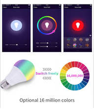 將圖片載入圖庫檢視器 12w 15w Tuya Smart Light Bulb  Color Changing wifi Light E27 B22 RGB LED Bulb Dimmable Alexa Compatible Smart Life APP Google
