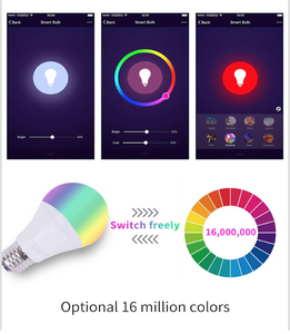 12w 15w Tuya Smart Light Bulb  Color Changing wifi Light E27 B22 RGB LED Bulb Dimmable Alexa Compatible Smart Life APP Google