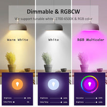 โหลดรูปภาพลงในเครื่องมือใช้ดูของ Gallery Dimmable E27 B22 LED Lamp RGB 15W WIFI Smart Bulb Bluetooth APP Control RGBWW Light Bulb 85-265V For Home
