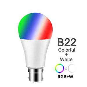 Dimmable E27 B22 LED Lamp RGB 15W WIFI Smart Bulb Bluetooth APP Control RGBWW Light Bulb 85-265V For Home