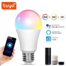 將圖片載入圖庫檢視器 Tuya Smart Light Bulb 12w 15w Color Changing wifi Light E27 B22 RGB LED Bulb Dimmable Alexa Compatible Smart Life APP Google
