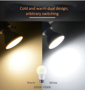 Smart Bulb Dimmable 15W B22 E27 WiFi Smart Light Bulb LED Lamp Voice Control Work With Alexa Google Home 110V/220V