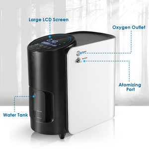 AUPORO 110V 1-7L/min oxigen Con-centrator Machine Adjustable for Home Travel Portable Free Shipping to USA Fast Delivery!