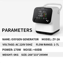 將圖片載入圖庫檢視器 1L-7L Portable Oxygen Concetrator Elderly Household Oxygen Making Machine Oxygen Maker With Atomization Function For Home 220V
