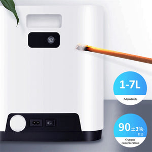 Portable 1L-7L Medical Oxygen Concentrator Machine Generator Oxygen Making Machine Without Battery Air Purifier AC 220V/110V