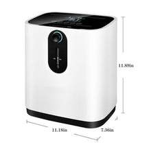 Load image into Gallery viewer, AUPORO 1-7L/min Portable Oxygen Concentrator Machine Generator Oxygen Making Machine Without Battery Air Purifier AC 220V/110V
