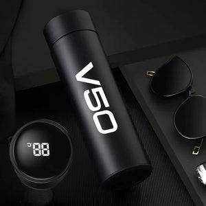 กระติกน้ำ อัจฉริยะ สำหรับชาววอลโว่ For Volvo V40 V60 V90 XC60 XC90 XC40 S60 S90 S80 C30 C70 S40 V70 V90 Xc70 T6 Car Accessories Display Water Bottle Travel Cup