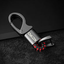 Load image into Gallery viewer, car keychain metal leather key chain Car Interior Decoration For Volvo S60 XC90 V40V60 S90 V90  AWD T6 Car Keychain Accessories
