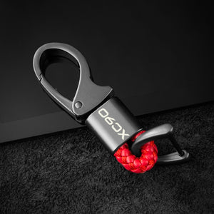 car keychain metal leather key chain Car Interior Decoration For Volvo S60 XC90 V40V60 S90 V90  AWD T6 Car Keychain Accessories