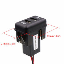 Load image into Gallery viewer, Dual USB Car Charger 5V 2.1A/2.1A Dual USB Power Socket for Smart phone Ipad Iphone Use for VOLVO FH FH12
