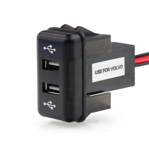 Dual USB Car Charger 5V 2.1A/2.1A Dual USB Power Socket for Smart phone Ipad Iphone Use for VOLVO FH FH12