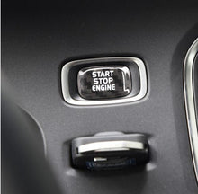 Load image into Gallery viewer, For-Volvo Volvo V40 V60 S60 S60L XC60 S80L Stick on Style Carbon Fiber Engine Start Button Cover 1pcs Red/Black Color
