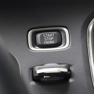For-Volvo Volvo V40 V60 S60 S60L XC60 S80L Stick on Style Carbon Fiber Engine Start Button Cover 1pcs Red/Black Color