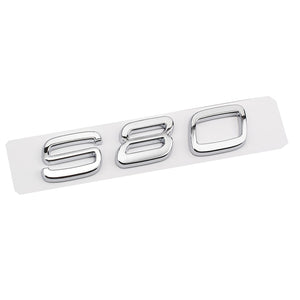 Silver D2 D5 S90 S80 S60 S40 Rear Sticker for Volvo S90 S80 S60 S40 D2 D5 Letter Word Label Sticker Volvo Trunk Sticker ABS