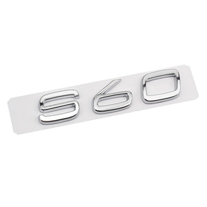 Silver D2 D5 S90 S80 S60 S40 Rear Sticker for Volvo S90 S80 S60 S40 D2 D5 Letter Word Label Sticker Volvo Trunk Sticker ABS