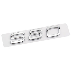 Silver D2 D5 S90 S80 S60 S40 Rear Sticker for Volvo S90 S80 S60 S40 D2 D5 Letter Word Label Sticker Volvo Trunk Sticker ABS