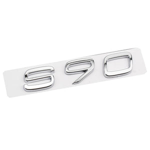 Silver D2 D5 S90 S80 S60 S40 Rear Sticker for Volvo S90 S80 S60 S40 D2 D5 Letter Word Label Sticker Volvo Trunk Sticker ABS