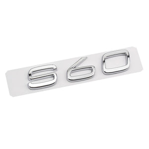 Silver D2 D5 S90 S80 S60 S40 Rear Sticker for Volvo S90 S80 S60 S40 D2 D5 Letter Word Label Sticker Volvo Trunk Sticker ABS