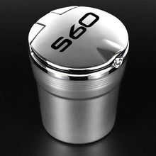 將圖片載入圖庫檢視器 For Volvo S60 2019 2020 2021With Led Lights car Logo Creative Personality ashtray Creative cigarette dustbin Car Accessories
