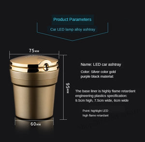 For Volvo S60 2019 2020 2021With Led Lights car Logo Creative Personality ashtray Creative cigarette dustbin Car Accessories