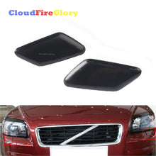 Load image into Gallery viewer, For Volvo C30 2011 2012 2013 Left Right Pair Front Bumper Headlight Washer Nozzle Cover Unpainted 39863927 39863944
