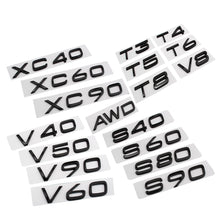 Load image into Gallery viewer, XC60 XC90 XC40 S80 S90 S60 S40 C30 V40 V60 V90 T4 T5 T6 T8 V8 AWD Trunk Sticker for Volvo Sticker Rear Sticker Volvo Accessories
