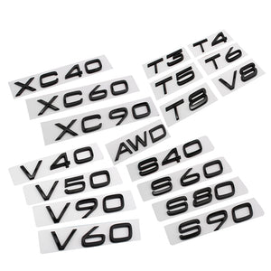 XC60 XC90 XC40 S80 S90 S60 S40 C30 V40 V60 V90 T4 T5 T6 T8 V8 AWD Trunk Sticker for Volvo Sticker Rear Sticker Volvo Accessories
