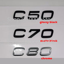 โหลดรูปภาพลงในเครื่องมือใช้ดูของ Gallery Car Trunk Letters Emblem C30 C40 C50 C60 C70 C80 C90 V30 V40 V50 V60 V70 V80 V90 Nameplate Logo Sticker for VOLVO Black Chrome
