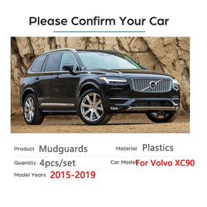 For VOLVO XC90 2015- 2019 Mudflaps 2015 2016 2017 2018 2019 Front Rear Car Mud Flaps Splash Guards Mud Flap Mudguard Fender