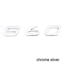 將圖片載入圖庫檢視器 Letters Numbers Emblem S60 S60L S90 XC60 XC90 Car Styling Trunk Lid Badge Decal Car Sticker for Volvo Glossy Matte Black Chrome
