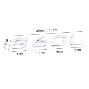 Letters Numbers Emblem S60 S60L S90 XC60 XC90 Car Styling Trunk Lid Badge Decal Car Sticker for Volvo Glossy Matte Black Chrome