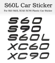 將圖片載入圖庫檢視器 Letters Numbers Emblem S60 S60L S90 XC60 XC90 Car Styling Trunk Lid Badge Decal Car Sticker for Volvo Glossy Matte Black Chrome
