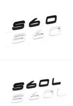 將圖片載入圖庫檢視器 Letters Numbers Emblem S60 S60L S90 XC60 XC90 Car Styling Trunk Lid Badge Decal Car Sticker for Volvo Glossy Matte Black Chrome
