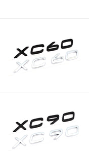 Letters Numbers Emblem S60 S60L S90 XC60 XC90 Car Styling Trunk Lid Badge Decal Car Sticker for Volvo Glossy Matte Black Chrome