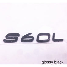 將圖片載入圖庫檢視器 Letters Numbers Emblem S60 S60L S90 XC60 XC90 Car Styling Trunk Lid Badge Decal Car Sticker for Volvo Glossy Matte Black Chrome
