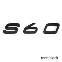將圖片載入圖庫檢視器 Letters Numbers Emblem S60 S60L S90 XC60 XC90 Car Styling Trunk Lid Badge Decal Car Sticker for Volvo Glossy Matte Black Chrome
