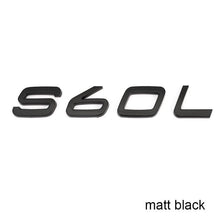 將圖片載入圖庫檢視器 Letters Numbers Emblem S60 S60L S90 XC60 XC90 Car Styling Trunk Lid Badge Decal Car Sticker for Volvo Glossy Matte Black Chrome

